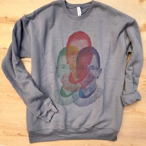 RGB Ruth Bader Ginsberg drop shoulder sweatshirt.